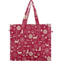 Christmas Pattern Background Canvas Travel Bag View1