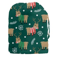 Cute Christmas Pattern Doodl Drawstring Pouch (3xl) by Vaneshart