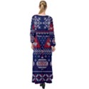 Beautiful Knitted Christmas Pattern Maxi Chiffon Beach Wrap View2