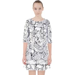 Animal Seamless Pattern Pocket Dress