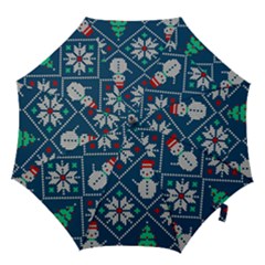 Knitted Christmas Pattern Hook Handle Umbrellas (medium) by Vaneshart