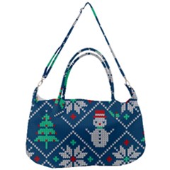 Knitted Christmas Pattern Removal Strap Handbag by Vaneshart