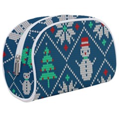 Knitted Christmas Pattern Makeup Case (medium)