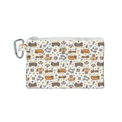 Animal Patterns Safari Canvas Cosmetic Bag (small)