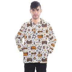 Animal Patterns Safari Men s Half Zip Pullover by Vaneshart