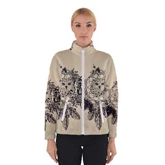 Owl On A Dreamcatcher Winter Jacket by FantasyWorld7