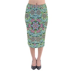 So Much Hearts And Love Velvet Midi Pencil Skirt by pepitasart