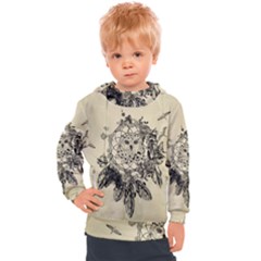 Owl On A Dreamcatcher Kids  Hooded Pullover