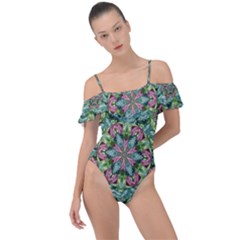 So Much Hearts And Love Frill Detail One Piece Swimsuit