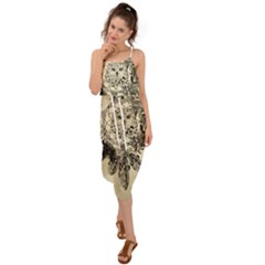 Owl On A Dreamcatcher Waist Tie Cover Up Chiffon Dress