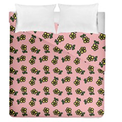 Daisy Pink Duvet Cover Double Side (queen Size) by snowwhitegirl