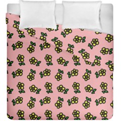 Daisy Pink Duvet Cover Double Side (king Size) by snowwhitegirl