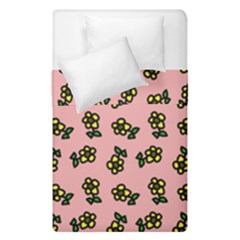 Daisy Pink Duvet Cover Double Side (single Size) by snowwhitegirl