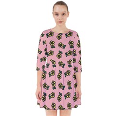 Daisy Pink Smock Dress