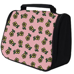 Daisy Pink Full Print Travel Pouch (big) by snowwhitegirl