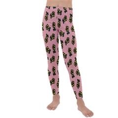 Daisy Pink Kids  Lightweight Velour Leggings by snowwhitegirl