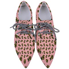 Daisy Pink Women s Pointed Oxford Shoes by snowwhitegirl