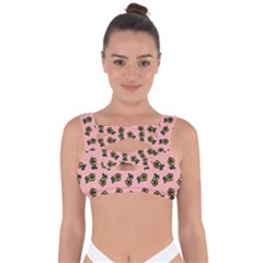 Daisy Pink Bandaged Up Bikini Top