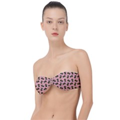 Daisy Pink Classic Bandeau Bikini Top 