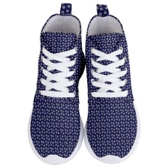 Grey Star Navy Blue Women s Lightweight High Top Sneakers by snowwhitegirl