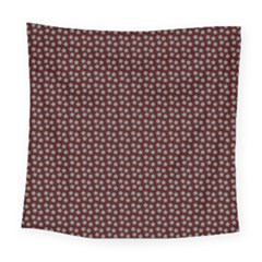 Grey Star Navy Burgundy Square Tapestry (large) by snowwhitegirl