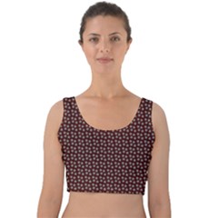 Grey Star Navy Burgundy Velvet Crop Top by snowwhitegirl