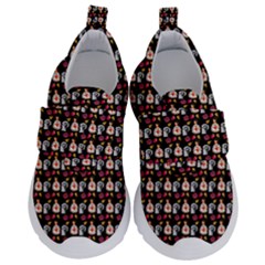 Valentine Girl Black Kids  Velcro No Lace Shoes by snowwhitegirl