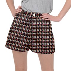 Valentine Girl Black Ripstop Shorts by snowwhitegirl