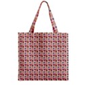 Valentine Girl Pink Zipper Grocery Tote Bag View1