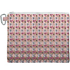 Valentine Girl Pink Ombre Canvas Cosmetic Bag (xxxl) by snowwhitegirl