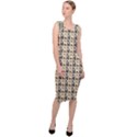 Chrix Pat Beige Sleeveless Pencil Dress View3