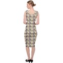 Chrix Pat Beige Sleeveless Pencil Dress View4