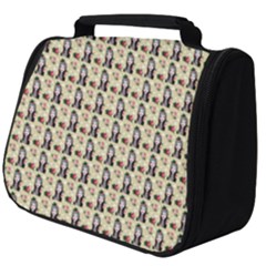 Chrix Pat Beige Full Print Travel Pouch (big) by snowwhitegirl