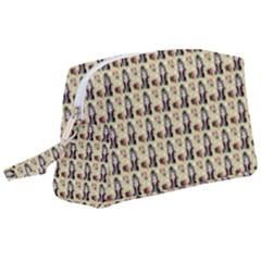 Chrix Pat Beige Wristlet Pouch Bag (large) by snowwhitegirl