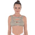 Chrix Pat Beige Bandaged Up Bikini Top View1