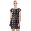 Chrix Pat Black Cap Sleeve Bodycon Dress View1