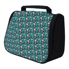 Chrix Pat Teal Full Print Travel Pouch (small) by snowwhitegirl