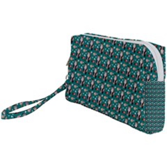 Chrix Pat Teal Wristlet Pouch Bag (small) by snowwhitegirl