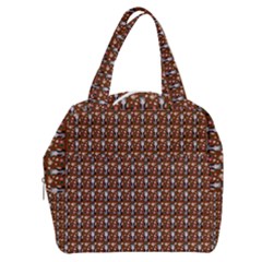 Chrix Pat Russet Boxy Hand Bag