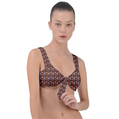 Chrix Pat Russet Front Tie Bikini Top by snowwhitegirl