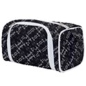 Black And White Ethnic Geometric Pattern Toiletries Pouch View1