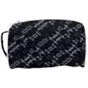 Black And White Ethnic Geometric Pattern Toiletries Pouch View3