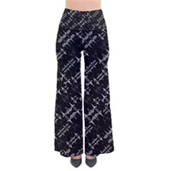 Black And White Ethnic Geometric Pattern So Vintage Palazzo Pants by dflcprintsclothing