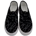 Black And White Ethnic Geometric Pattern Men s Classic Low Top Sneakers View1