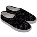 Black And White Ethnic Geometric Pattern Men s Classic Low Top Sneakers View3