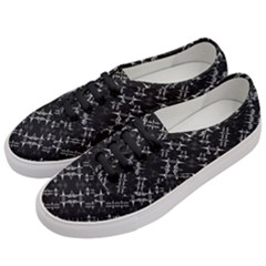 Black And White Ethnic Geometric Pattern Women s Classic Low Top Sneakers by dflcprintsclothing