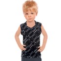 Black And White Ethnic Geometric Pattern Kids  Sport Tank Top View1