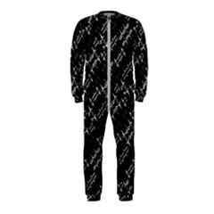 Black And White Ethnic Geometric Pattern Onepiece Jumpsuit (kids) by dflcprintsclothing