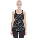 Black And White Ethnic Geometric Pattern Piece Up Tank Top View1