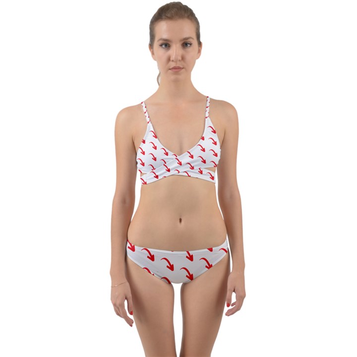 Create Your Own Custom Online Full Print Blank Template Wrap Around Bikini Set